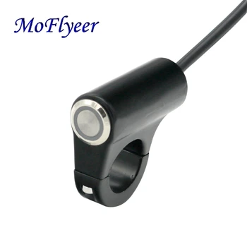 

MoFlyeer Motorcycle 22mm Handlebar LED Aluminum Alloy Switch With Self-locking Self-reset Button Modification Switches