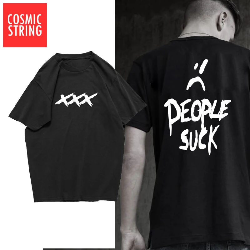COSMIC STRING 100% cotton people suck xxxtentacion print men T shirt casual summer mens tshirt male cool t-shirt tee shirts
COSMIC STRING 100% cotton people suck xxxtentacion print men T shirt casual summer mens tshirt male cool t-shirt tee shirts