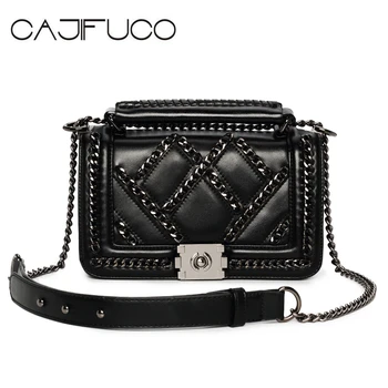 CAJIFUCO Rock Chic Style Women Purse Soft PU Leather Flap Chain Bag MINI CrossBody Bags Chain Handbag Bolsos Mujer Sac A Main
CAJIFUCO Rock Chic Style Women Purse Soft PU Leather Flap Chain Bag MINI CrossBody Bags Chain Handbag Bolsos Mujer Sac A Main