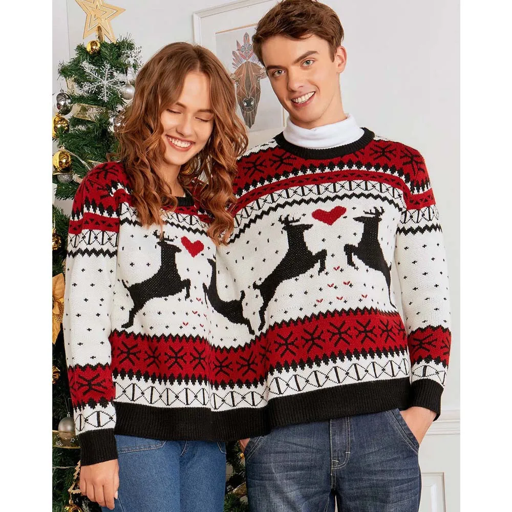 Winter Women Couples Sweater Pullover Two Person Ugly Sweater Couples Pullover Novelty Christmas Sweater Pull Femme
Winter Women Couples Sweater Pullover Two Person Ugly Sweater Couples Pullover Novelty Christmas Sweater Pull Femme