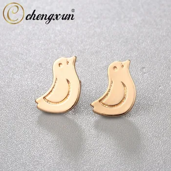 CHENGXUN 1 Pair Minimalist Animal Jewelry Small Baby Chick Earrings Birdie Stud Unisex Men Women Ear Piercing Cool Punk Style
CHENGXUN 1 Pair Minimalist Animal Jewelry Small Baby Chick Earrings Birdie Stud Unisex Men Women Ear Piercing Cool Punk Style