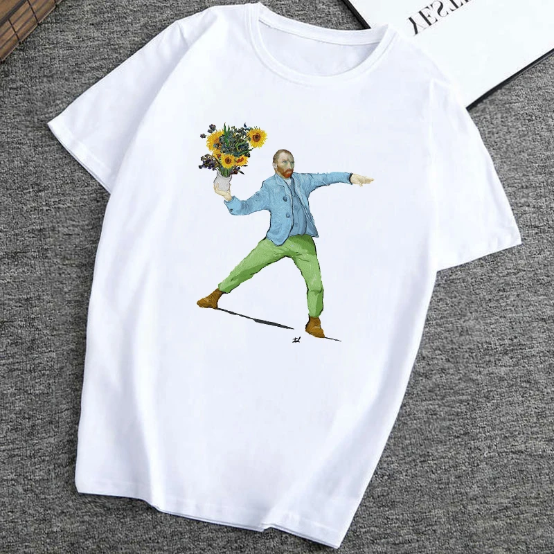Vincent Van Gogh Art Flower Tshirt New Women's SummerT-shirt Vintage Printed Harajuku Woman Shirt Aesthetic Clothes
Vincent Van Gogh Art Flower Tshirt New Women's SummerT-shirt Vintage Printed Harajuku Woman Shirt Aesthetic Clothes