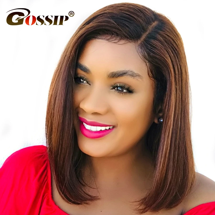 Gossip Indian Remy Hair Straight Short Wigs For Black Women 150 Density Lace Front Human Hair Bob Wigs 6" Lace Short Bob Wigs
Gossip Indian Remy Hair Straight Short Wigs For Black Women 150 Density Lace Front Human Hair Bob Wigs 6" Lace Short Bob Wigs