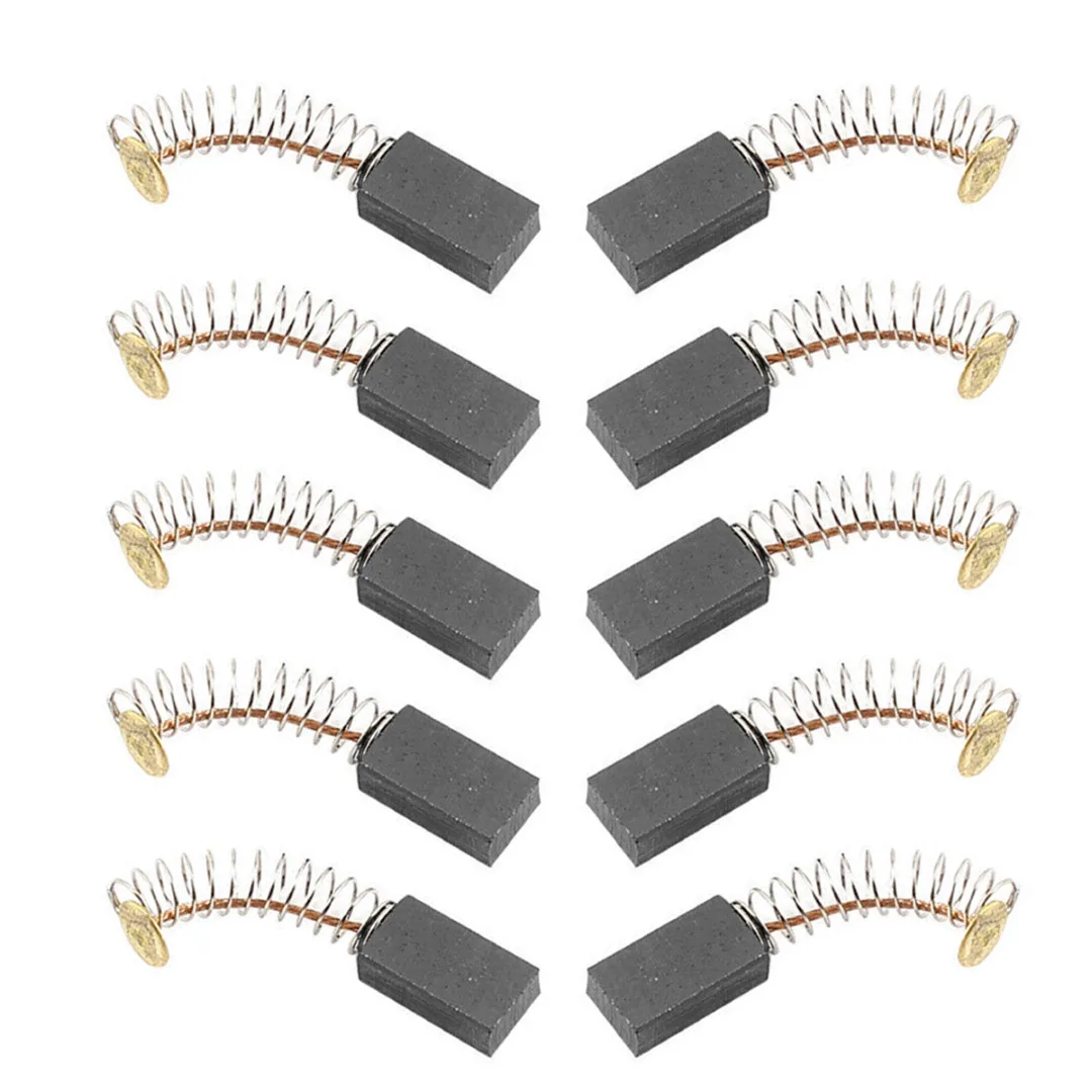 10pcs Mayitr Mini Carbon Brushes Replacement For Generic Electric Motor Power Tools Repairing Spare Part 14*8*5mm