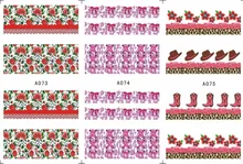 3 SHEETS / LOT Nail Art Water Transfers Stickers Nail Decals Stickers COW BOY CAP BOOTS BOW TIE FLOWER ROSE A073-075
3 SHEETS / LOT Nail Art Water Transfers Stickers Nail Decals Stickers COW BOY CAP BOOTS BOW TIE FLOWER ROSE A073-075