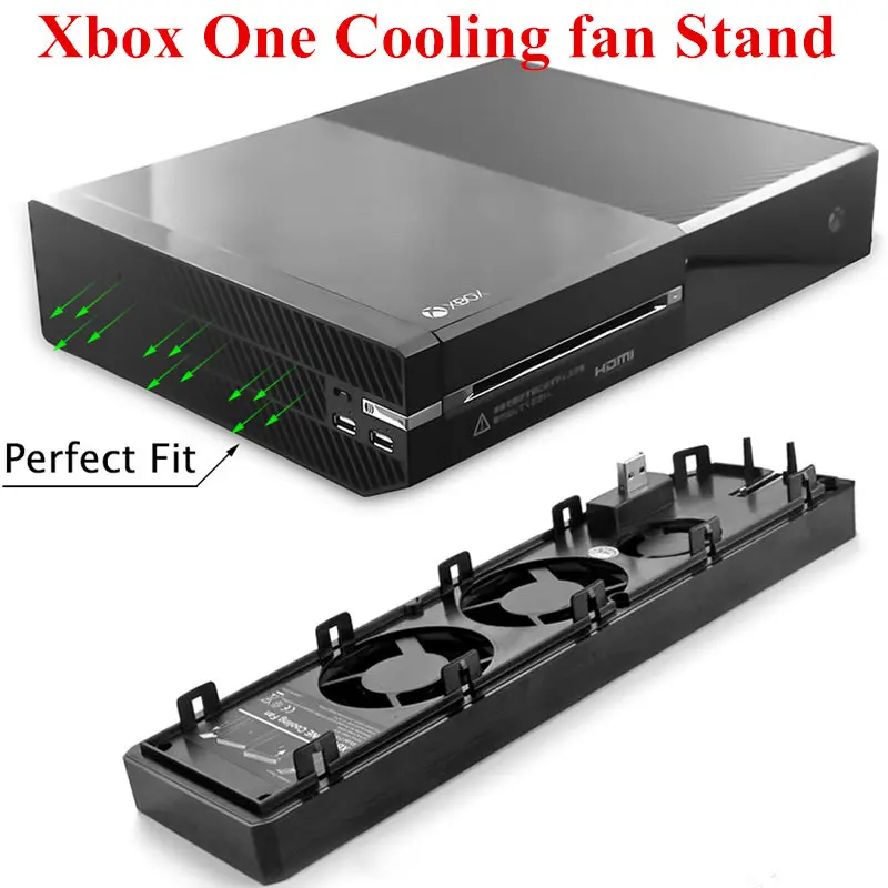 High Speed USB Hub Exhauster Cooling Fan Cooler Stand for XBOXONE Xbox-one Console game accessories
High Speed USB Hub Exhauster Cooling Fan Cooler Stand for XBOXONE Xbox-one Console game accessories