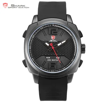 New Luxury Whitetip Reef Shark Sport Watch Mens Brand Black LED Dual Time Zone Date Alarm Silicone Quartz Wristwatch / SH486
New Luxury Whitetip Reef Shark Sport Watch Mens Brand Black LED Dual Time Zone Date Alarm Silicone Quartz Wristwatch / SH486