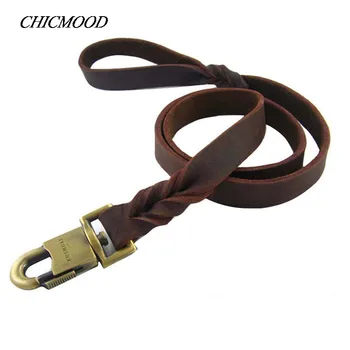 Wide Braided Large Dog Leash Luxury Leather Leash Dog Training Leash Pet Rope Collar Training Walking Collars Chain 
Wide Braided Large Dog Leash Luxury Leather Leash Dog Training Leash Pet Rope Collar Training Walking Collars Chain