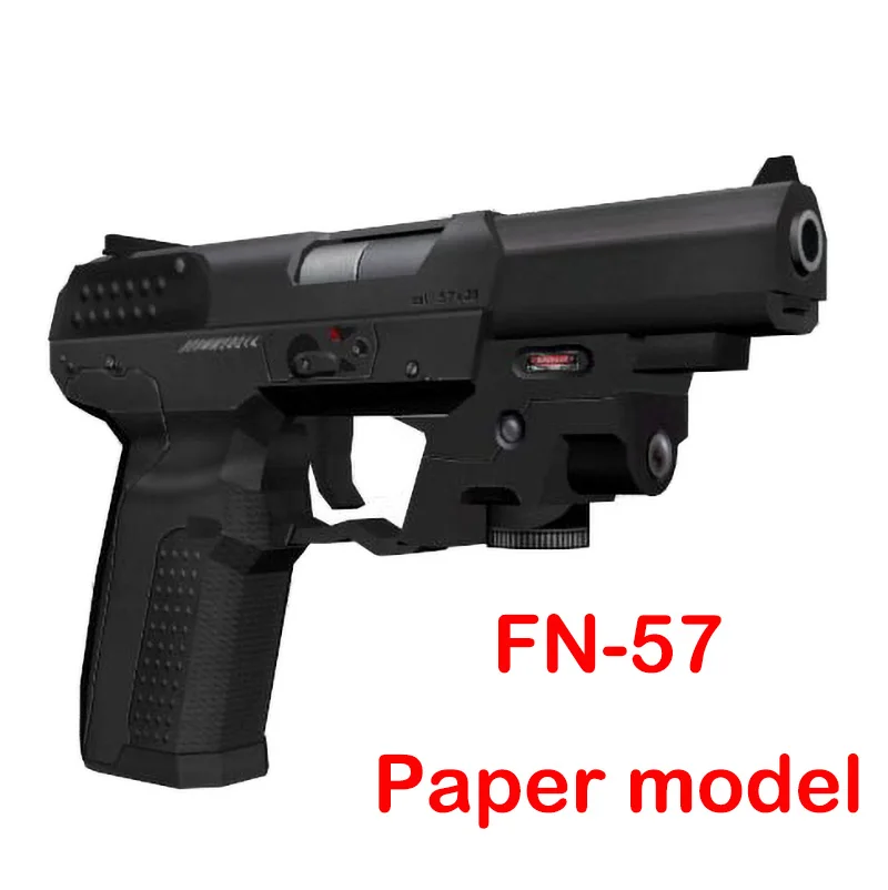 1:1 FN57 Pistol Non - Firing 3D Paper Model Papercraft Gun DIY Toy Boy gift
1:1 FN57 Pistol Non - Firing 3D Paper Model Papercraft Gun DIY Toy Boy gift