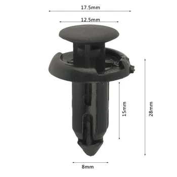 50pcs 11816 8MM Black Plastic Vehicle Car Bumper Clips Fastener Buckle Interior Trim Card Door Liner Fixed Clamp For Toyota Hot
50pcs 11816 8MM Black Plastic Vehicle Car Bumper Clips Fastener Buckle Interior Trim Card Door Liner Fixed Clamp For Toyota Hot