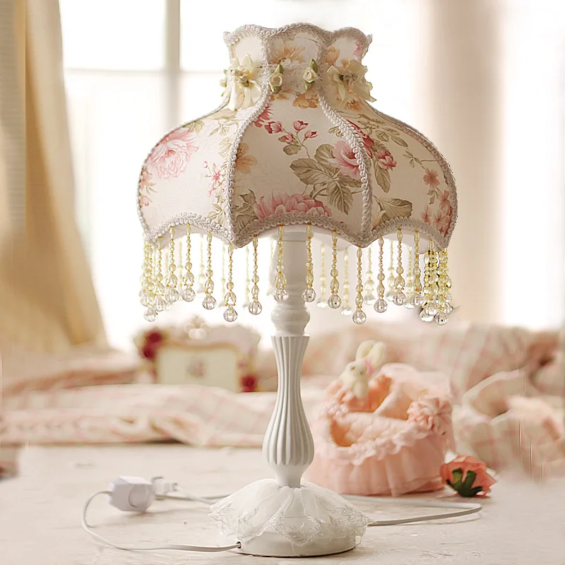 Princess table lamp bedroom bedside lamp warm light Korean garden style floral fabric lamp adjustable brightness c
Princess table lamp bedroom bedside lamp warm light Korean garden style floral fabric lamp adjustable brightness c
