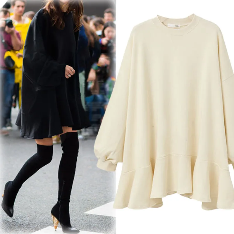 LANMREM 2019 Autumn Winter New Fashion Casual Women Short dress Solid Color Wild Loose Plus Ruffled Dress TC109
LANMREM 2019 Autumn Winter New Fashion Casual Women Short dress Solid Color Wild Loose Plus Ruffled Dress TC109