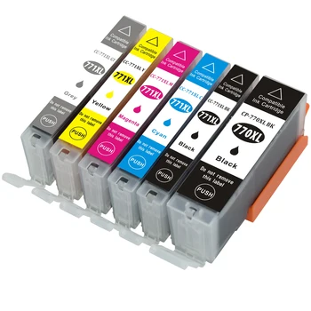 Compatible Ink Cartridge Replacement for CANON PGI-770XL CLI-771XL with PIXMA MG7770/MG6870/MG5770(1B+1PBK+1C+1M+1Y+1GY) 6Pack
Compatible Ink Cartridge Replacement for CANON PGI-770XL CLI-771XL with PIXMA MG7770/MG6870/MG5770(1B+1PBK+1C+1M+1Y+1GY) 6Pack