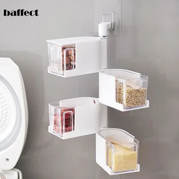 Baffect Hanging Spice Jars Storage Rack Shelf Multi-layer Rotating Wall-mounted Seasoning Container Holder Storage Boxes
Baffect Hanging Spice Jars Storage Rack Shelf Multi-layer Rotating Wall-mounted Seasoning Container Holder Storage Boxes