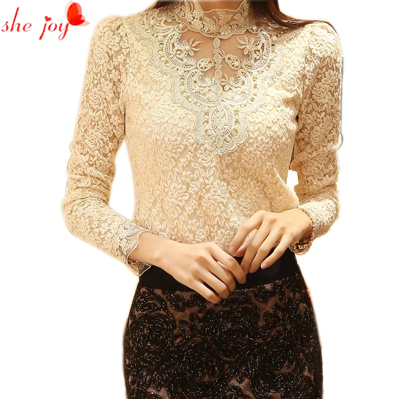 Autumn 2017 Lace Crochet T Shirt Embroidery Women Tops Shirts Beading Elegant Flora Ladies Blousa Vintage Retro OL Tops
Autumn 2017 Lace Crochet T Shirt Embroidery Women Tops Shirts Beading Elegant Flora Ladies Blousa Vintage Retro OL Tops