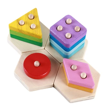 Colorful Geometric Matching Wooden Blocks Geometric Shape Cognition Education Toys For Children
Colorful Geometric Matching Wooden Blocks Geometric Shape Cognition Education Toys For Children