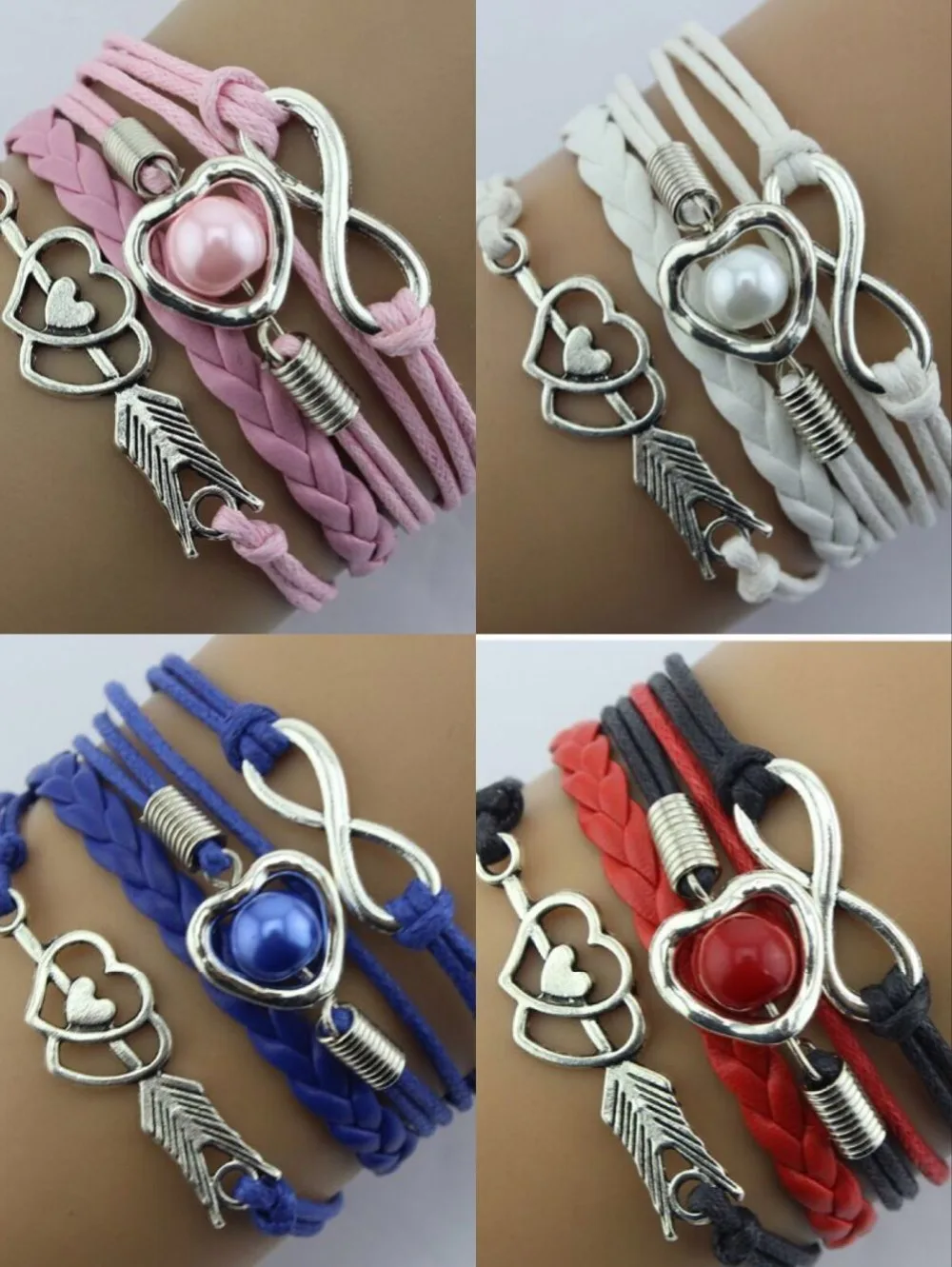 1pc infinity handmade bracelet leather vintage charm wax cord fashionable Multilayer Braided jewerlly Bracelet 6554-6560
1pc infinity handmade bracelet leather vintage charm wax cord fashionable Multilayer Braided jewerlly Bracelet 6554-6560
