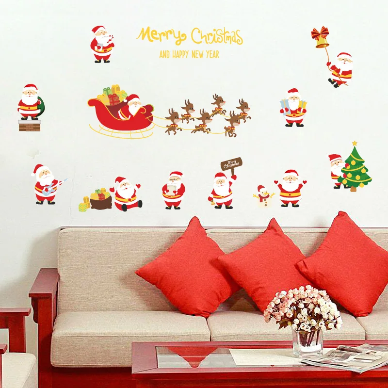 Various Santa Claus Flakes Window Stickers Winter Wall Stickers Christmas Window Wall Decals Xmas Christmas Decoration 45*60cm
Various Santa Claus Flakes Window Stickers Winter Wall Stickers Christmas Window Wall Decals Xmas Christmas Decoration 45*60cm