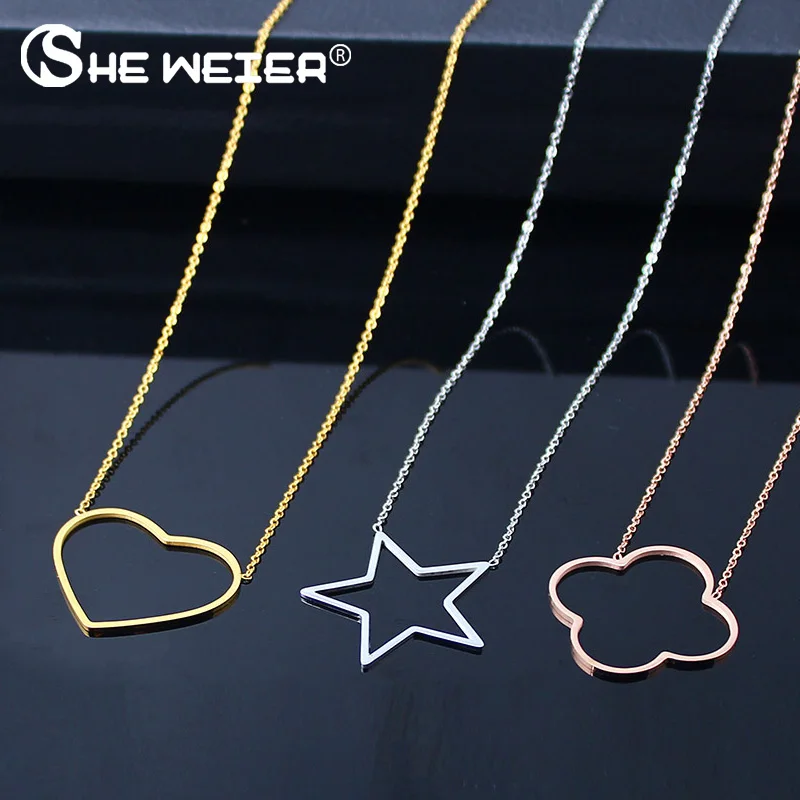 SHE WEIER stainless steel chain choker best friends pendant heart necklace women chocker neckless jewelry silver gold
SHE WEIER stainless steel chain choker best friends pendant heart necklace women chocker neckless jewelry silver gold