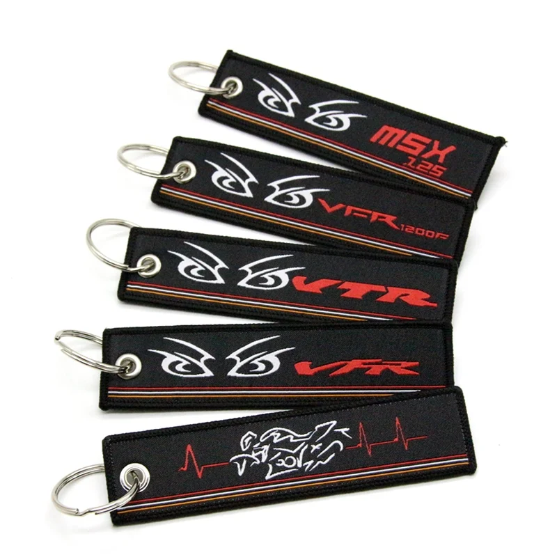 For Honda VFR VFR1200F MSX125 VTR New 2019 Motorcycle Key Chain Woven Key Ring Tag Label Chain Black Car Keychain
For Honda VFR VFR1200F MSX125 VTR New 2019 Motorcycle Key Chain Woven Key Ring Tag Label Chain Black Car Keychain