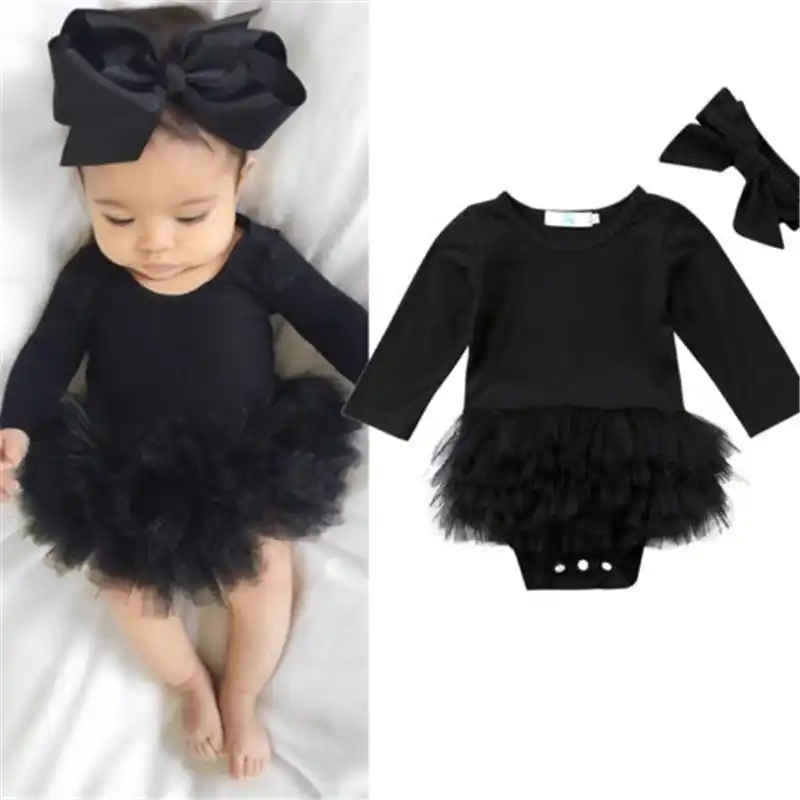 baby girl black romper