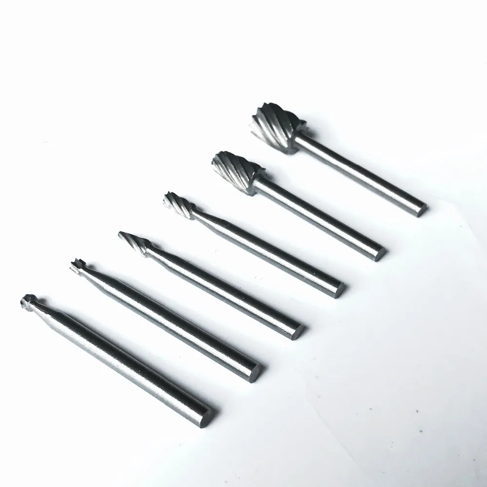 6PCS/set HSS wood carving cutter woodworking rotary burrs carving knife carving hollowing grinder fittings for wood plastic
6PCS/set HSS wood carving cutter woodworking rotary burrs carving knife carving hollowing grinder fittings for wood plastic