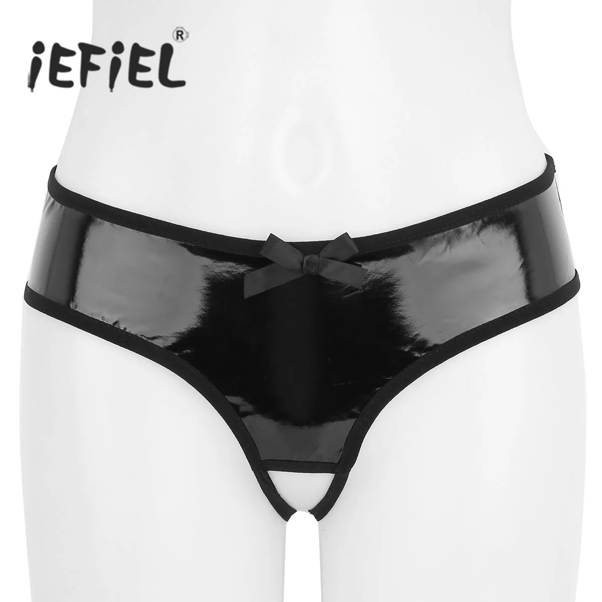 Women Lingerie Wetlook Faux Leather Crotchless Open Back Jockstrap Low Rise Bikini Briefs Underwear Womens Sexy Panties
Women Lingerie Wetlook Faux Leather Crotchless Open Back Jockstrap Low Rise Bikini Briefs Underwear Womens Sexy Panties