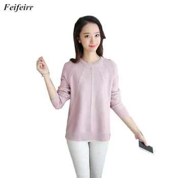 Autumn Winter 2018 New Women Sweater Knitted Pullover O-Neck Fashion Loose Short Solid color knitting Bottoming sweater
Autumn Winter 2018 New Women Sweater Knitted Pullover O-Neck Fashion Loose Short Solid color knitting Bottoming sweater