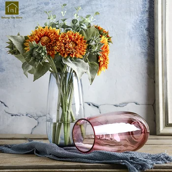 Modern Creative Glass Vase Transparent Florero Vintage Hydroponic Containers Flowerpot Wedding Home Decoration Plant Vase QAB055
Modern Creative Glass Vase Transparent Florero Vintage Hydroponic Containers Flowerpot Wedding Home Decoration Plant Vase QAB055