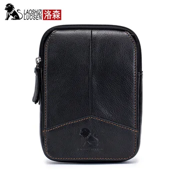 LAOSHIZI LUOSEN men Genuine Leather Waist Packs male Hip Bum Money Belt Bags man phone Men's bag Belt man's waist bag
LAOSHIZI LUOSEN men Genuine Leather Waist Packs male Hip Bum Money Belt Bags man phone Men's bag Belt man's waist bag