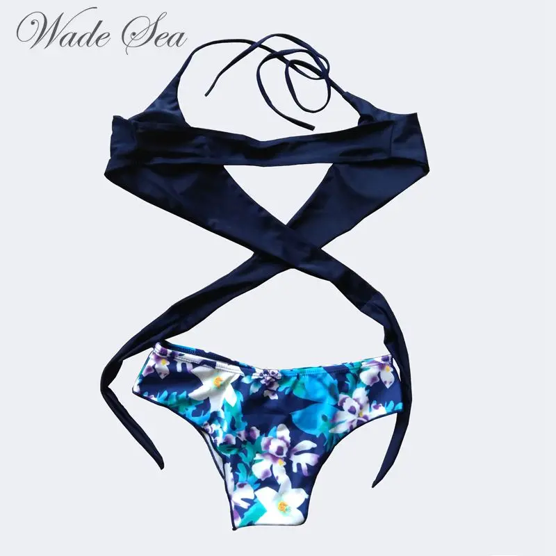 Image New Cross Print Bikini Set 2016 Summer Swimwear Biquini Women Sexy Beach Swimsuit Bathing Suit Brazilian Bikini Maillot De Bain