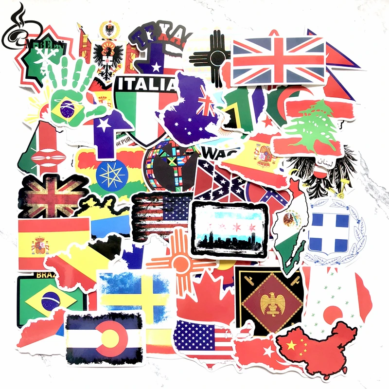 50 PCS National Flags Stickers Toys for Children Countries Map Travel Sticker to DIY Scrapbooking Suitcase Laptop Car Motorcycle
50 PCS National Flags Stickers Toys for Children Countries Map Travel Sticker to DIY Scrapbooking Suitcase Laptop Car Motorcycle