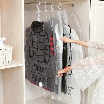 1pc Vacuum Clothing Storage Bags Foldable Space Saver Clothes Compression Organizer Vacuum Seal Storage Sacks with Hanger
1pc Vacuum Clothing Storage Bags Foldable Space Saver Clothes Compression Organizer Vacuum Seal Storage Sacks with Hanger