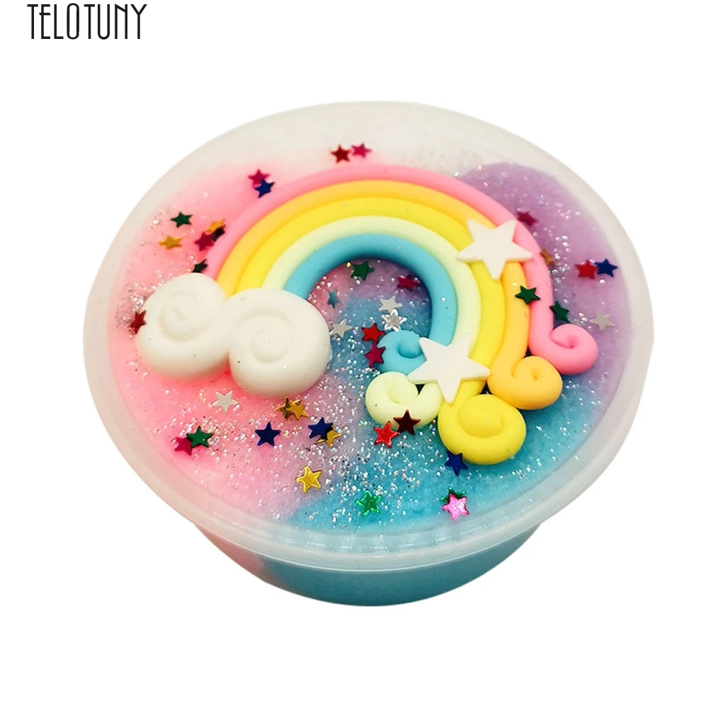 TELOTUNY Rainbow Clay Beautiful Rainbow Mud Mixing Cloud Slime Putty Scented Stress Kids Clay Toy Developmental Clay Hot New J23
TELOTUNY Rainbow Clay Beautiful Rainbow Mud Mixing Cloud Slime Putty Scented Stress Kids Clay Toy Developmental Clay Hot New J23