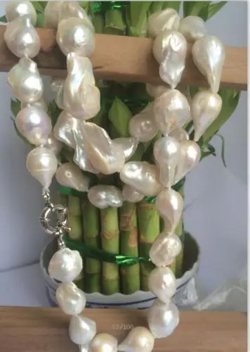 fast NATURAL HUGE 15-20MM SOUTH SEA GENUINE WHITE BAROQUE PEARL NECKLACE 32 ''
fast NATURAL HUGE 15-20MM SOUTH SEA GENUINE WHITE BAROQUE PEARL NECKLACE 32 ''