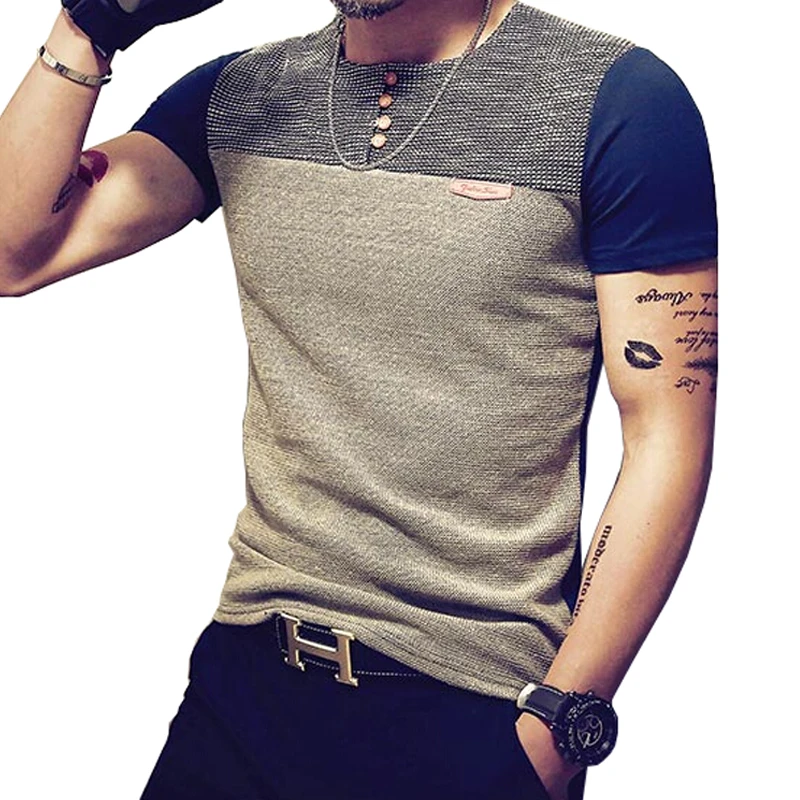 2019 Summer Fashion Men's T Shirt Casual Patchwork Short Sleeve T Shirt Mens Clothing Trend Casual Slim Fit Hip-Hop Top Tees 5XL
2019 Summer Fashion Men's T Shirt Casual Patchwork Short Sleeve T Shirt Mens Clothing Trend Casual Slim Fit Hip-Hop Top Tees 5XL