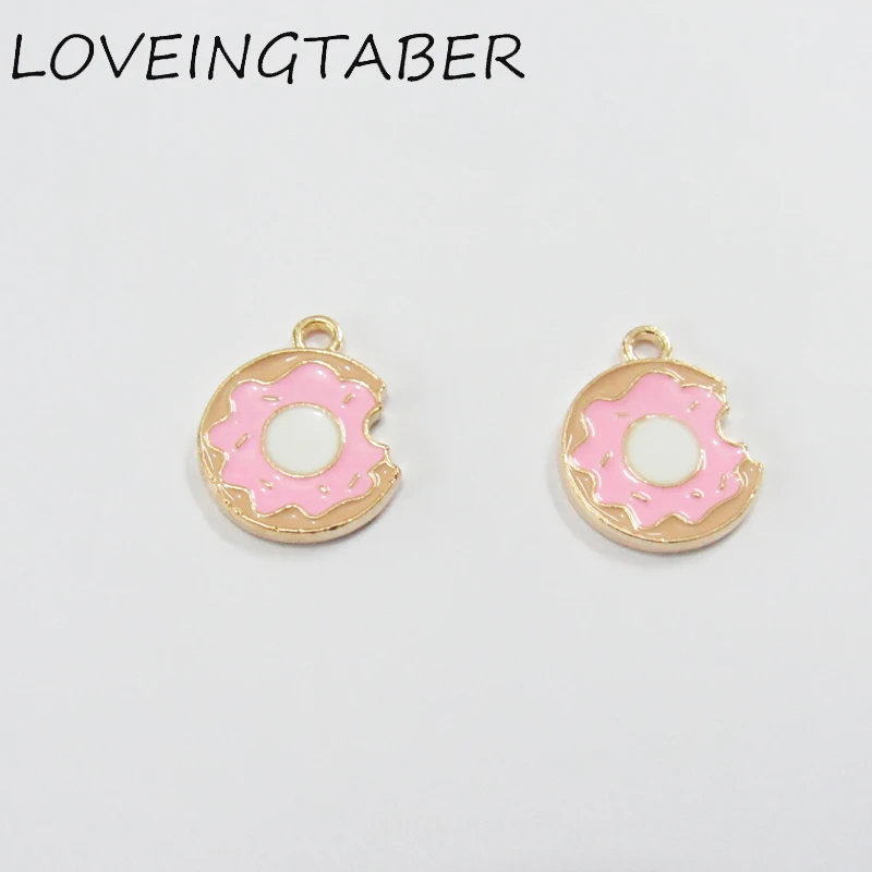Wholesale ! 15mm 30pcs/lot Pink Doughnut Small Alloy Charms For Jewelry Handmade DIY Accessories
Wholesale ! 15mm 30pcs/lot Pink Doughnut Small Alloy Charms For Jewelry Handmade DIY Accessories