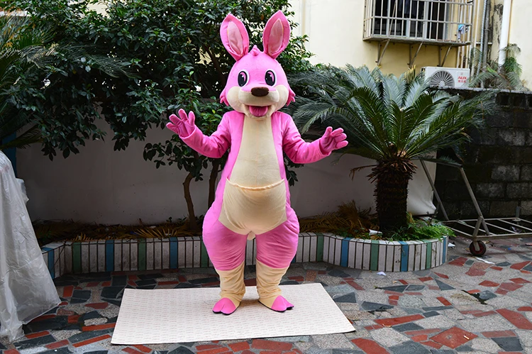 Pink Kangaroo Mascot Costume Adult Cartoon Character Outfit Suit Holiday Party Appreciation Banquet Mascot Apparel
Pink Kangaroo Mascot Costume Adult Cartoon Character Outfit Suit Holiday Party Appreciation Banquet Mascot Apparel