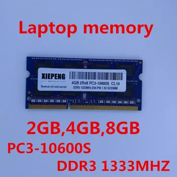 

8GB 2Rx8 PC3-10600S 1333MHz DDR3 4gb 1333 MHz Laptop Memory 2G pc3 10600 Notebook 204-PIN SODIMM RAM