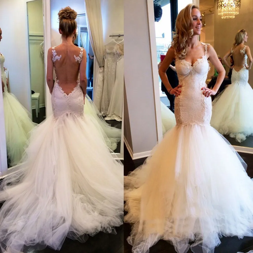 New Arrival Tulle Mermaid Wedding Dresses 2017 Gelinlik Sweetheart Sheer Back Trouwjurk vestido de noiva sereia Bridal Gowns
New Arrival Tulle Mermaid Wedding Dresses 2017 Gelinlik Sweetheart Sheer Back Trouwjurk vestido de noiva sereia Bridal Gowns