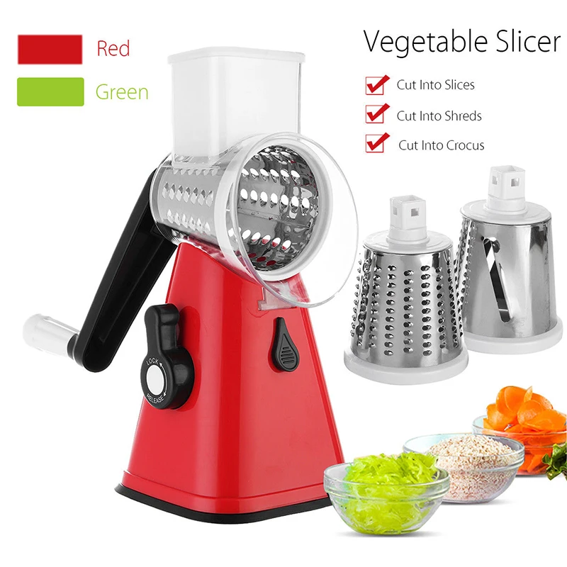 New 3 In 1 Multifunctional Manual Vegetable Cutter Slicer Round Mandoline Slicer Potato Cheese Kitchen Fruit & Vegetable Gadgets
New 3 In 1 Multifunctional Manual Vegetable Cutter Slicer Round Mandoline Slicer Potato Cheese Kitchen Fruit & Vegetable Gadgets