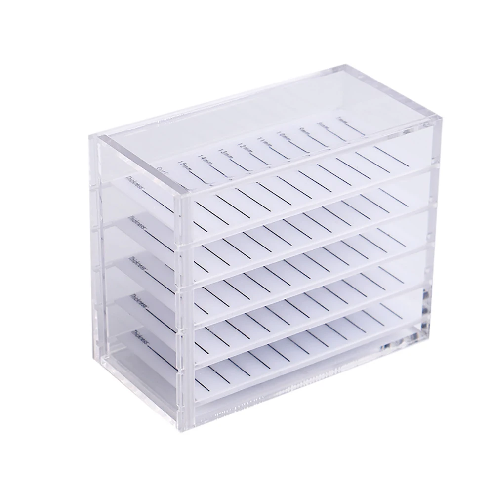Portable 5 Layer False Eyelash Storage Box Transparent Eyelashes Display Pallet Holder Makeup Tools Acrylic Storage Boxes
Portable 5 Layer False Eyelash Storage Box Transparent Eyelashes Display Pallet Holder Makeup Tools Acrylic Storage Boxes