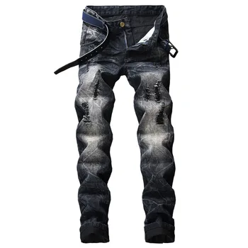 2019 Jeans Men Fashion Streetwear Ripped Jeans Men Plus Size Men Jeans Pants Casual Trousers Male Black Jeans Casual Print Hole
2019 Jeans Men Fashion Streetwear Ripped Jeans Men Plus Size Men Jeans Pants Casual Trousers Male Black Jeans Casual Print Hole