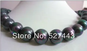 Wholesale free shipping >>Exquisite 18'' AAAA+ Round 14mm tahitian Black shell pearl necklace
Wholesale free shipping >>Exquisite 18'' AAAA+ Round 14mm tahitian Black shell pearl necklace