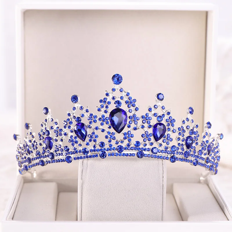 1PCS Blue Color Bridal Crown Hair Jewelry Accessories Rhinestone Handmade Alloy Bridal Head Decoration Hair Ornament Diadem
1PCS Blue Color Bridal Crown Hair Jewelry Accessories Rhinestone Handmade Alloy Bridal Head Decoration Hair Ornament Diadem