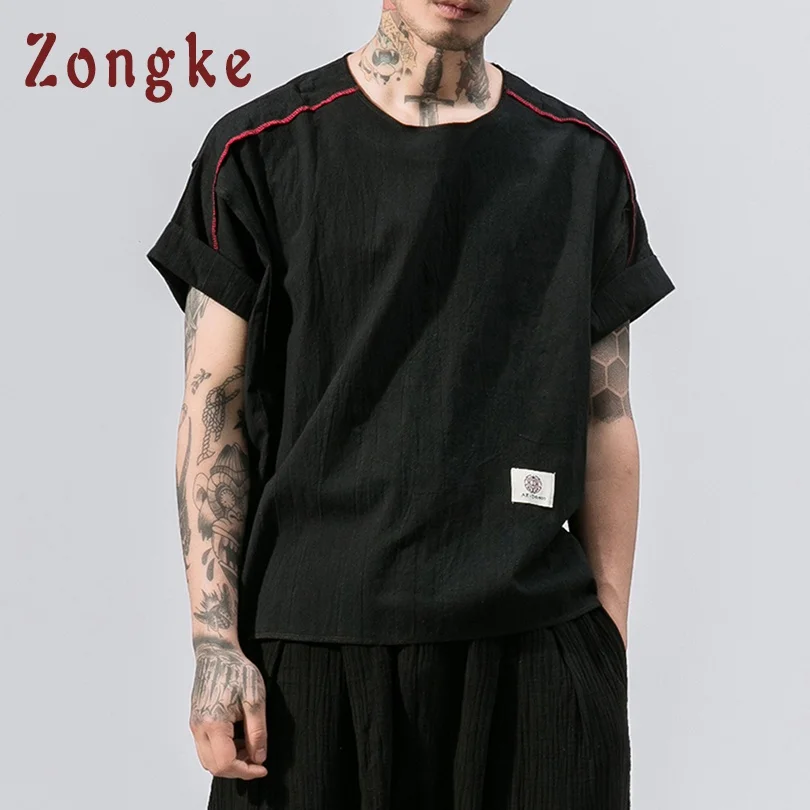 Zongke Chinese Style Vintage Cotton Linen T Shirt Men Tshirt Men T Shirt Harajuku Men T-Shirt 5XL Streetwear Hip Hop 2019 Spring
Zongke Chinese Style Vintage Cotton Linen T Shirt Men Tshirt Men T Shirt Harajuku Men T-Shirt 5XL Streetwear Hip Hop 2019 Spring