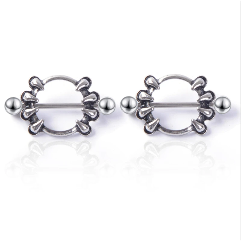 2PCS New Arrival Stainless Steel Dangle Nipple Rings Punk Tooth Women Silver Bar Barbell Piercing Nipple Rings Body Jewelry 
2PCS New Arrival Stainless Steel Dangle Nipple Rings Punk Tooth Women Silver Bar Barbell Piercing Nipple Rings Body Jewelry