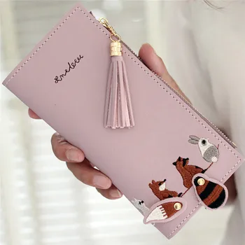 Womens Wallets Fox Cat Long Tassel Coin Card Holders Handbag Package woman wallet portafoglio donna monedero mujer portfel damsk
Womens Wallets Fox Cat Long Tassel Coin Card Holders Handbag Package woman wallet portafoglio donna monedero mujer portfel damsk