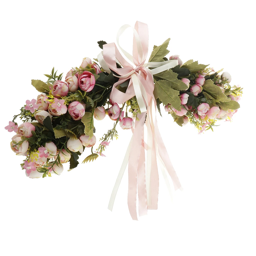 European Style Hanging Flower Baskets Artificial Silk Leaves Rose Flower Wreath Garland Door Lintel Decor 20 x 5 inch
European Style Hanging Flower Baskets Artificial Silk Leaves Rose Flower Wreath Garland Door Lintel Decor 20 x 5 inch