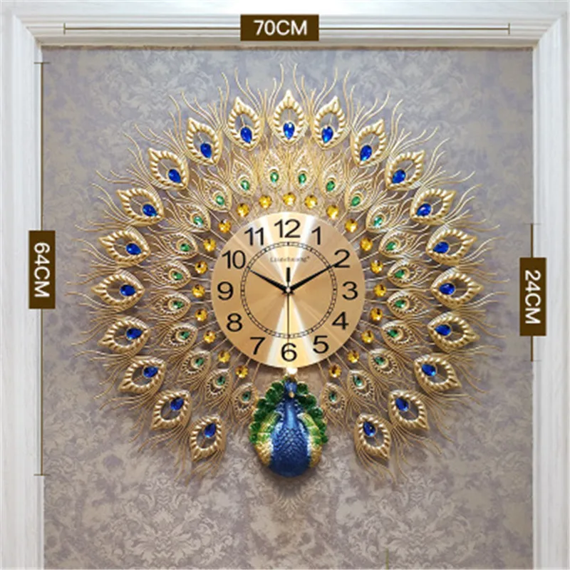 Retro Modern Wall Clocks Big Wall Clock Art Golden Peacock 3d Wall Clocks For Living Room Clock Wall Kitchen Clock Best Selling
Retro Modern Wall Clocks Big Wall Clock Art Golden Peacock 3d Wall Clocks For Living Room Clock Wall Kitchen Clock Best Selling